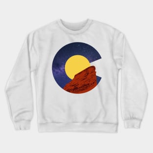 Red Rocks Amphitheater Morrison, Colorado C Photo Crewneck Sweatshirt